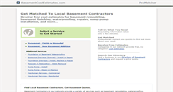 Desktop Screenshot of basementcostestimates.com