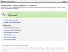 Tablet Screenshot of basementcostestimates.com